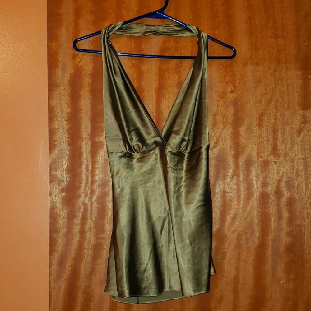 Gorgeous early 00's Express Silk Halter